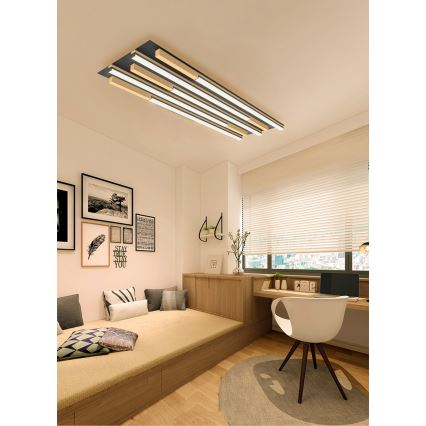 Wofi 9031-506L - LED Димируем плафон PALERMO LED/57W/230V каучуково дърво