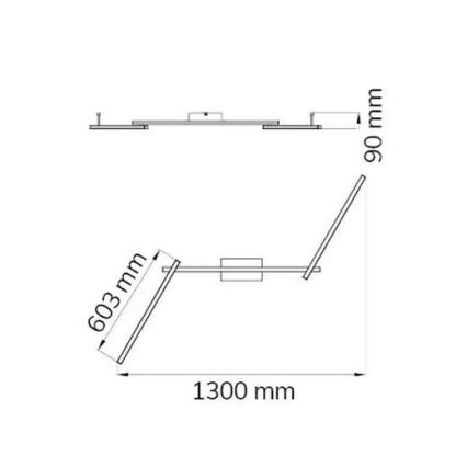 Wofi 9163.03.01.0000 - LED Полилей за повърхностен монтаж CLAY 3xLED/10W/230V