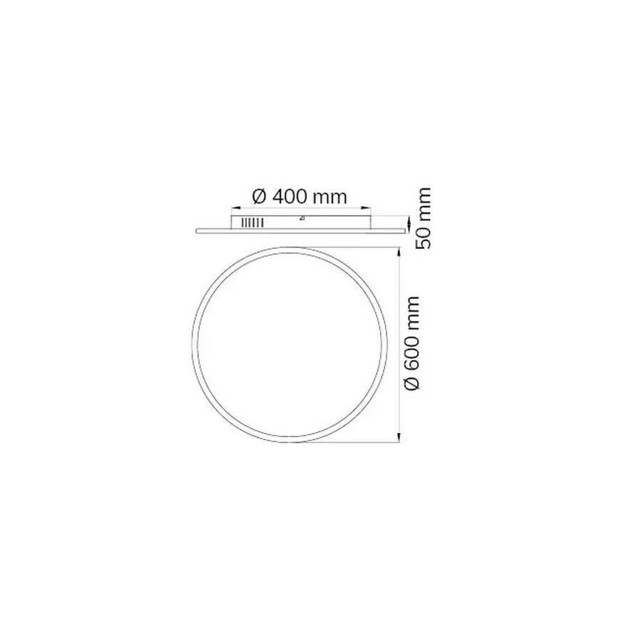 Wofi 9457.01.70.9600 - LED Димируем плафон LINOX LED/34W/230V 3000-6000K + дистанционно управление