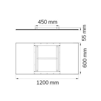 Wofi 9693.01.70.5200 - LED Димируем плафон LIV LED/44W/230V 2800-5500K + дистанционно управление