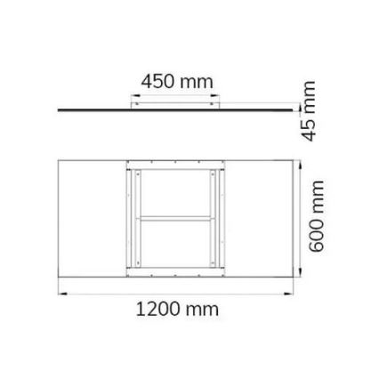 Wofi 9693.01.70.6200 - LED Димируем плафон LIV LED/44W/230V 2800-5500K + дистанционно управление