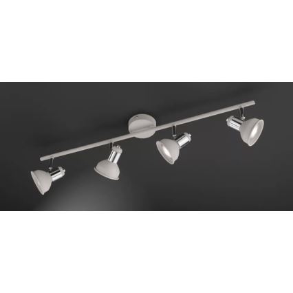 Wofi 984104509000 - Спот ISABEL 4xGU10/28W/230V сив