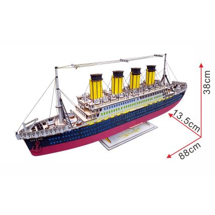 Woodcraft - Дървен 3D пъзел Titanic