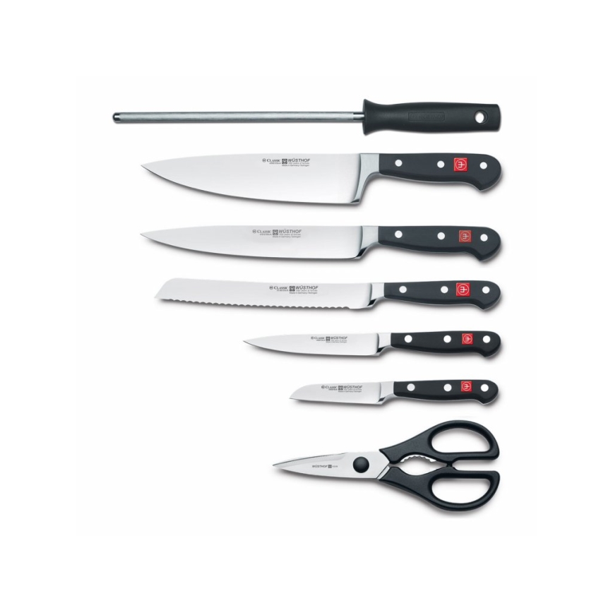 Wüsthof - Комплект кухненски ножове CLASSIC 8 части с държач, ясен/бежов