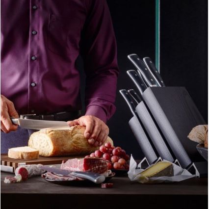Wüsthof - Комплект кухненски ножове в стойка CLASSIC IKON 7 части ясен/черен