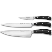 Wüsthof - К-кт готварски ножове CLASSIC IKON 3 бр. черен