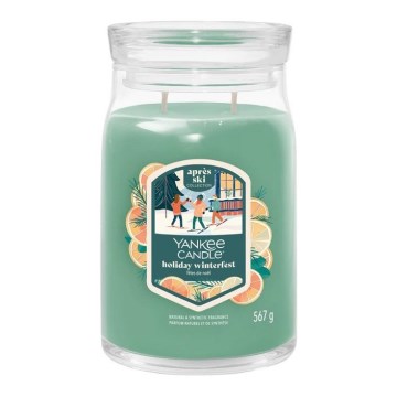 Yankee Candle - Ароматна свещ HOLIDAY WINTERFEST голяма 567 г 60-90 часа