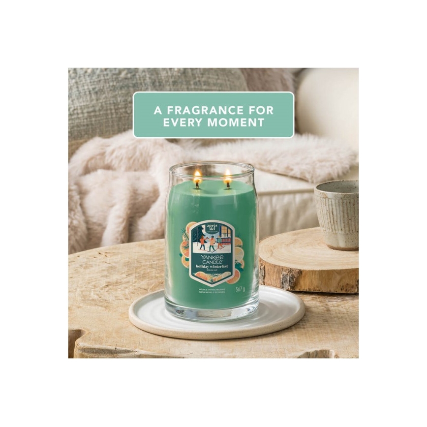 Yankee Candle - Ароматна свещ HOLIDAY WINTERFEST голяма 567 г 60-90 часа