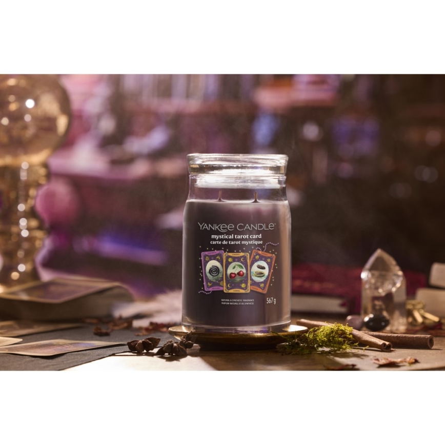 Yankee Candle - Ароматна свещ MYSTICAL TAROT CARD голяма 567g 60-90 часа