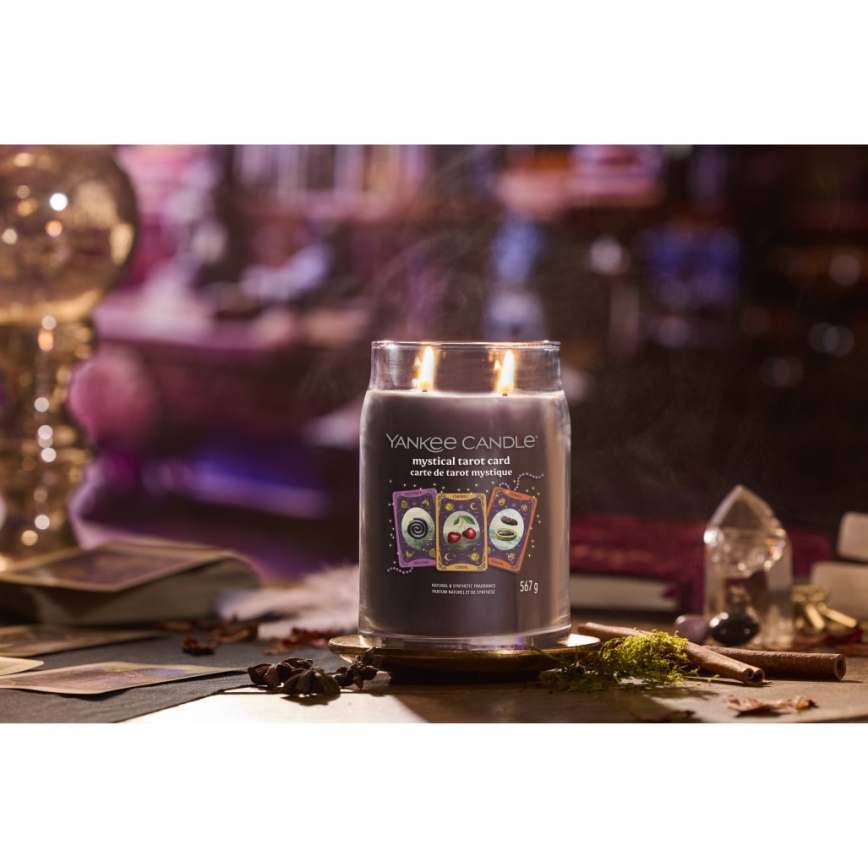 Yankee Candle - Ароматна свещ MYSTICAL TAROT CARD голяма 567g 60-90 часа
