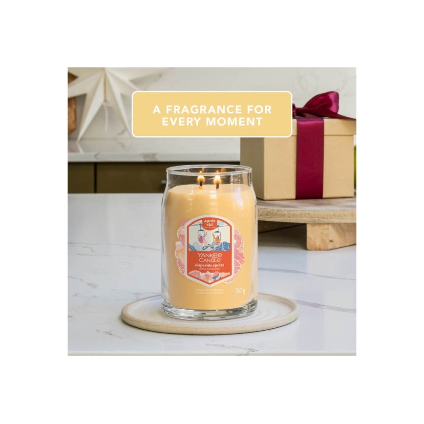 Yankee Candle - Ароматна свещ SLOPESIDE SPRITZ голяма 567 г 60-90 ч.