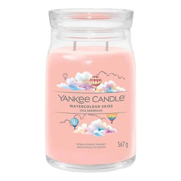 Yankee Candle - Ароматна свещ WATERCOLOUR SKIES голяма 567g 60-90 часа.