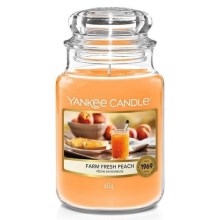Yankee Candle - Ароматна свещ FARM FRESH PEACH голяма 623 гр 110-150 часа