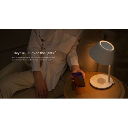 Yeelight - LED Димируема настолна лампа с безжично зареждане Staria Bedside Lamp Pro LED/20W/230V Wi-Fi