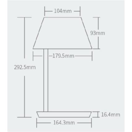 Yeelight - LED Димируема настолна лампа с безжично зареждане Staria Bedside Lamp Pro LED/20W/230V Wi-Fi