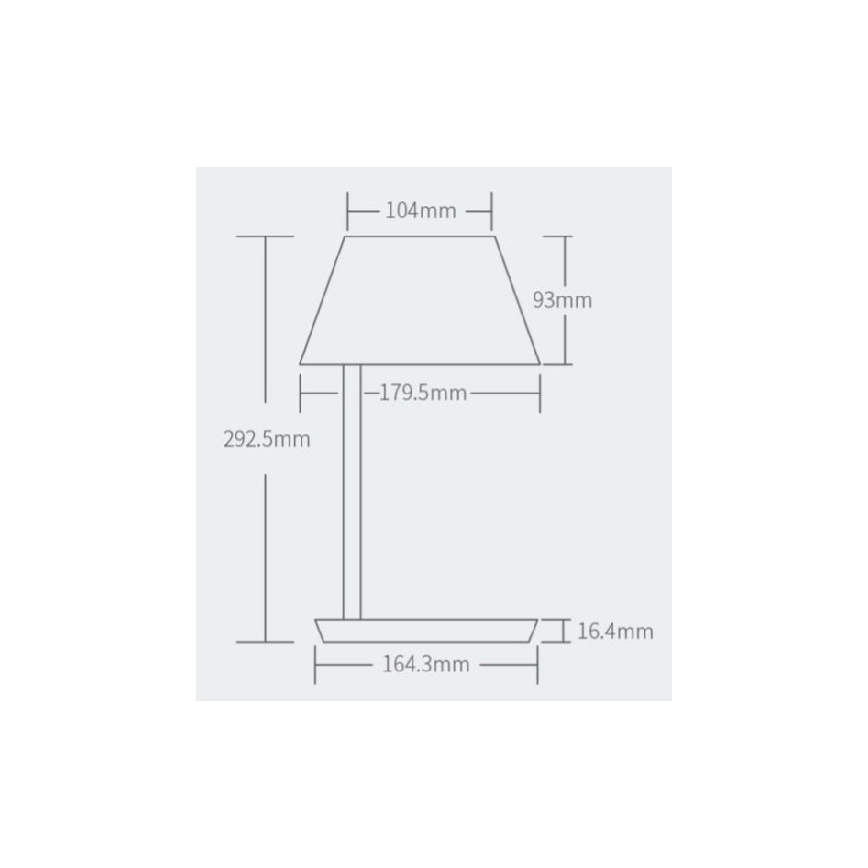 Yeelight - LED Димируема настолна лампа с безжично зареждане Staria Bedside Lamp Pro LED/20W/230V Wi-Fi
