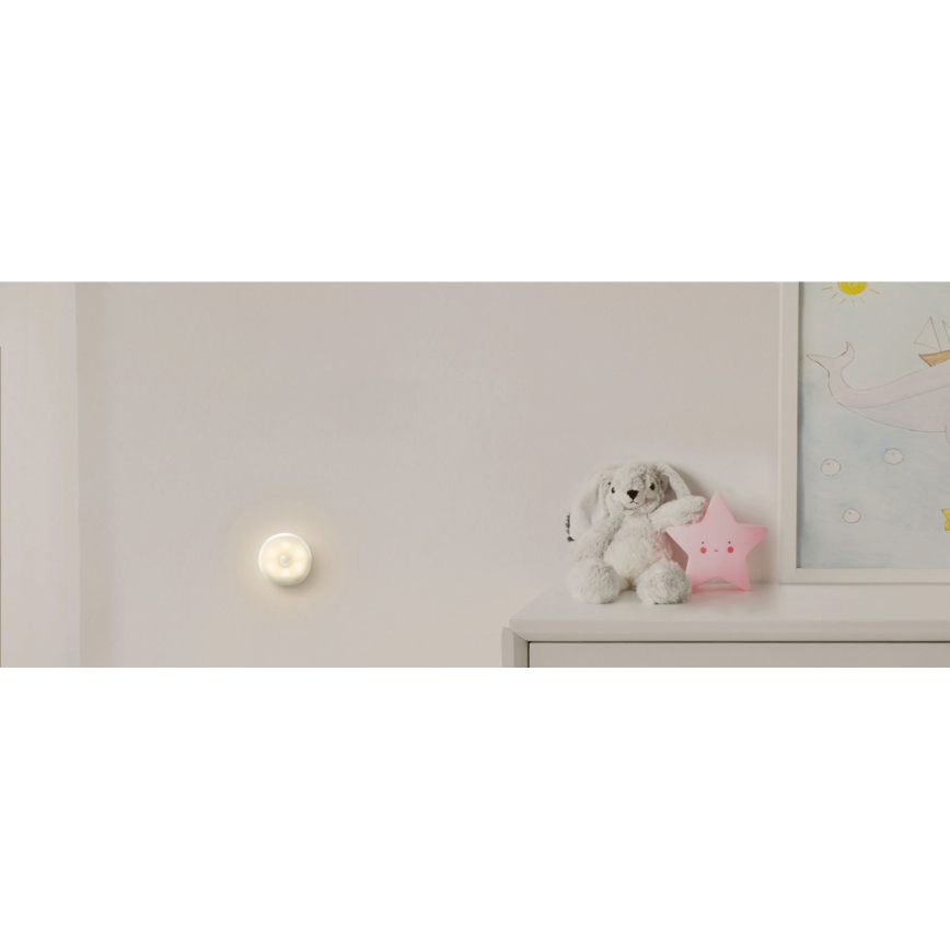 Yeelight - LED Нощна лампа със сензор NIGHT LED/0,25W/3xAAA Ra90