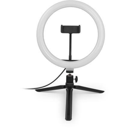 Yenkee - LED RGB Димируема лампа със статив и държач за влогове LED/5V + дистанционно