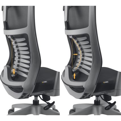 Yenkee - Офис стол черен/сив