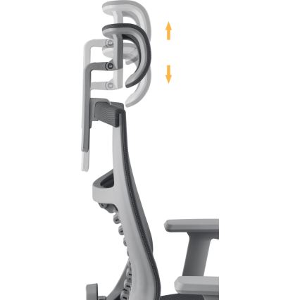 Yenkee - Офис стол черен/сив