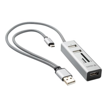 Yenkee - USB Сплитер 2.0 и OTG четец за карти