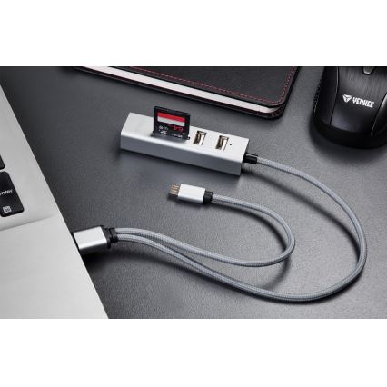 Yenkee - USB Сплитер 2.0 и OTG четец за карти