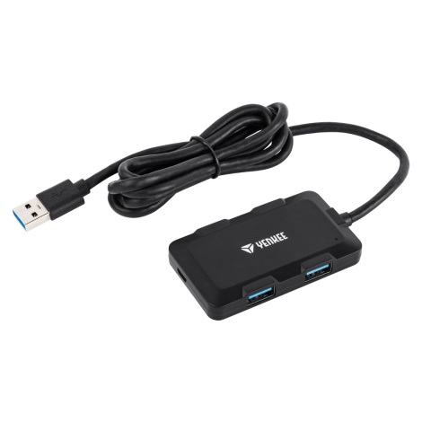 Yenkee - USB Сплитер 4xUSB 3.0 черен