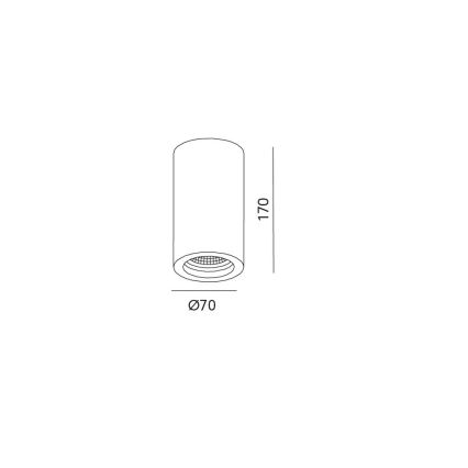 за таван Точково осветление, луна STOA 1xGU10/35W/230V
