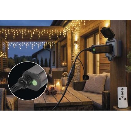 Захранващ блок за свързване на коледно осветление 80V IP44