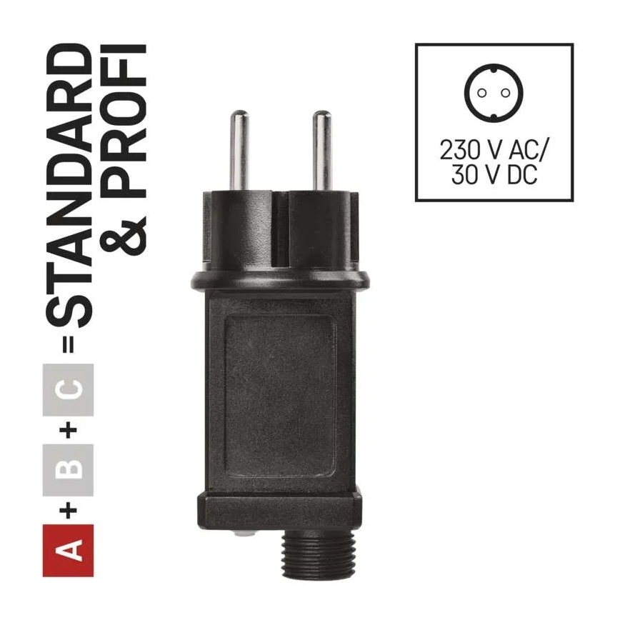 Захранващ блок за свързващи коледни гирлянди 12W/230V IP44