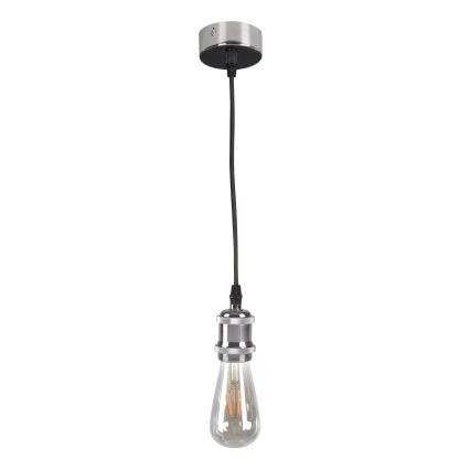 Захранващ кабел 1xE27/20W/230V лъскав хром