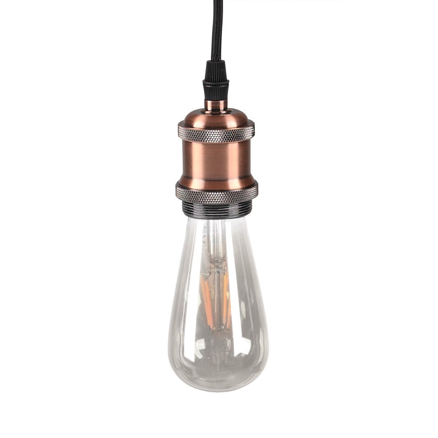 Захранващ кабел 1xE27/20W/230V мед