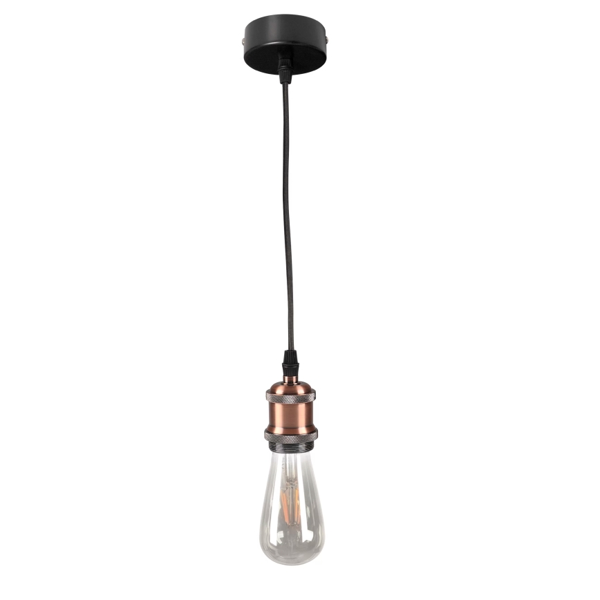 Захранващ кабел 1xE27/20W/230V мед
