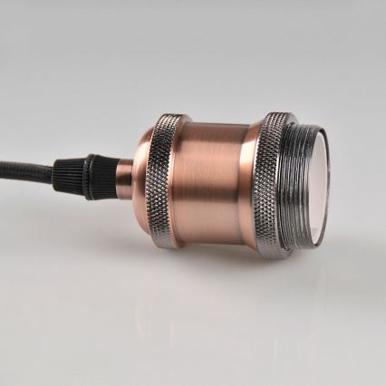 Захранващ кабел 1xE27/20W/230V мед