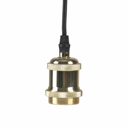 Захранващ кабел 1xE27/20W/230V златист