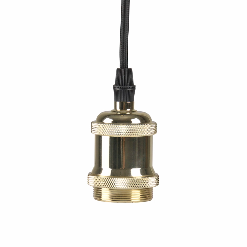 Захранващ кабел 1xE27/20W/230V златист