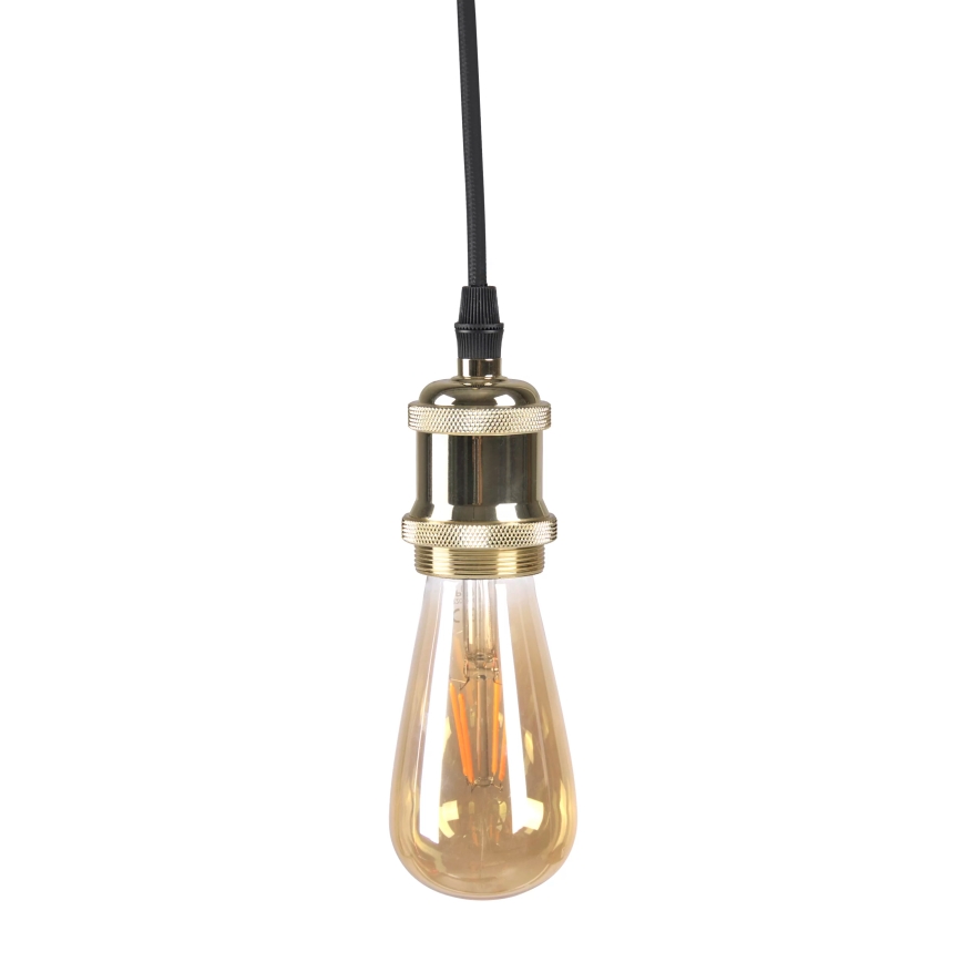 Захранващ кабел 1xE27/20W/230V златист