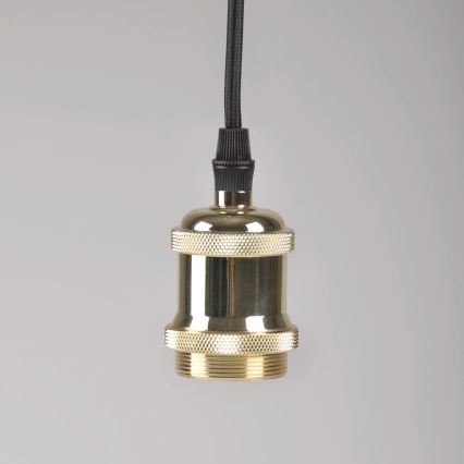 Захранващ кабел 1xE27/20W/230V златист