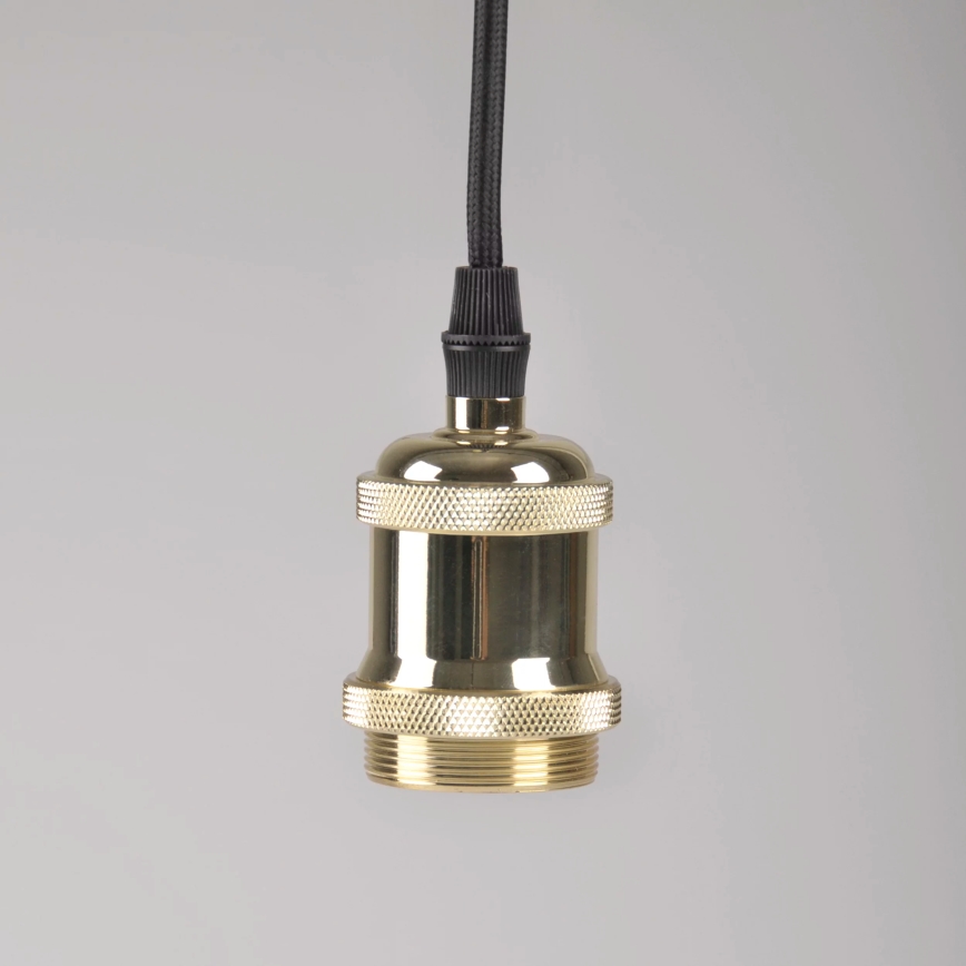 Захранващ кабел 1xE27/20W/230V златист