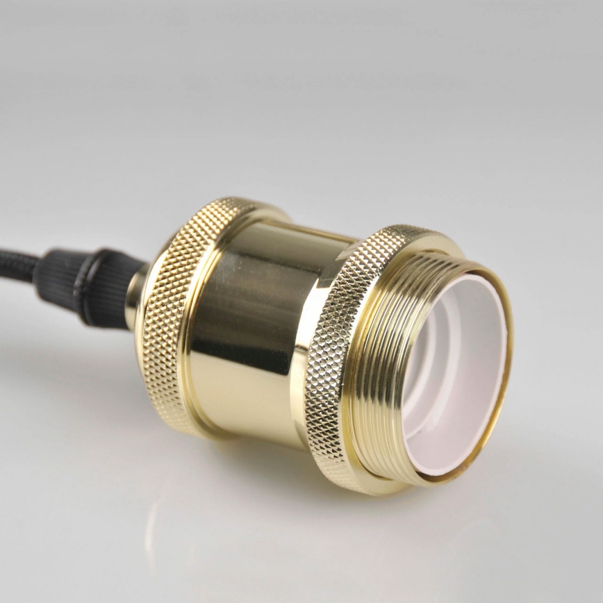 Захранващ кабел 1xE27/20W/230V златист