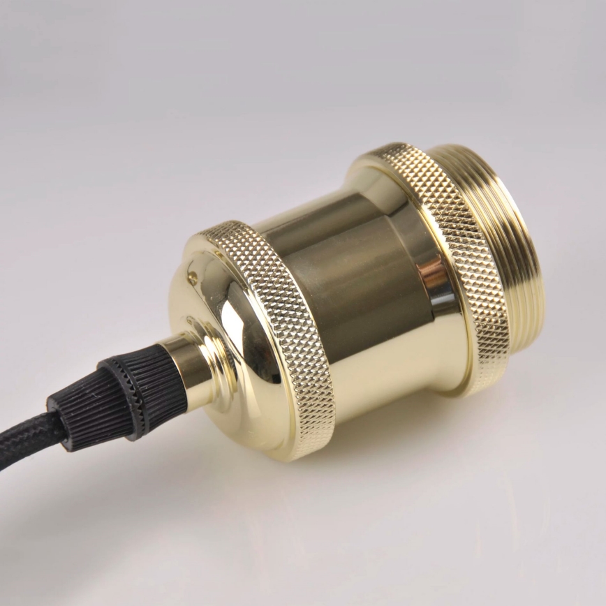 Захранващ кабел 1xE27/20W/230V златист