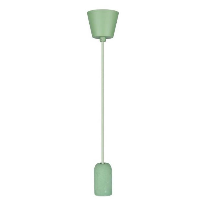 Захранващ кабел 1xE27/60W/230V бетон/зелен