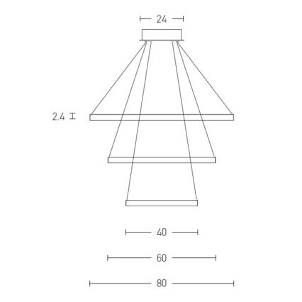 Zambelis 180031-D - LED Димируем пендел LED/135W/230V меден