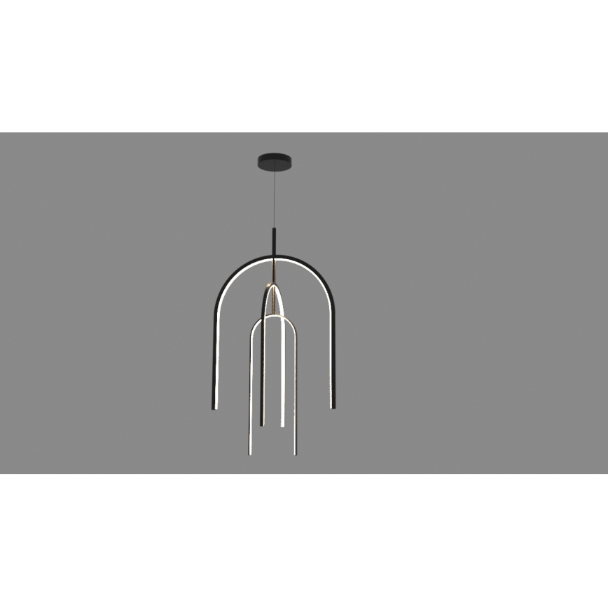 Zambelis 1932 - LED Димируем пендел LED/80W/230V черен