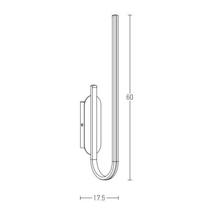 Zambelis 1935 - LED Димируем аплик LED/18W/230V златист