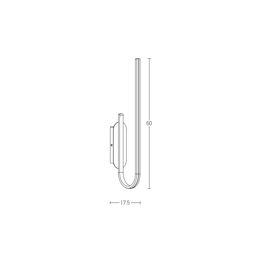 Zambelis 1935 - LED Димируем аплик LED/18W/230V златист