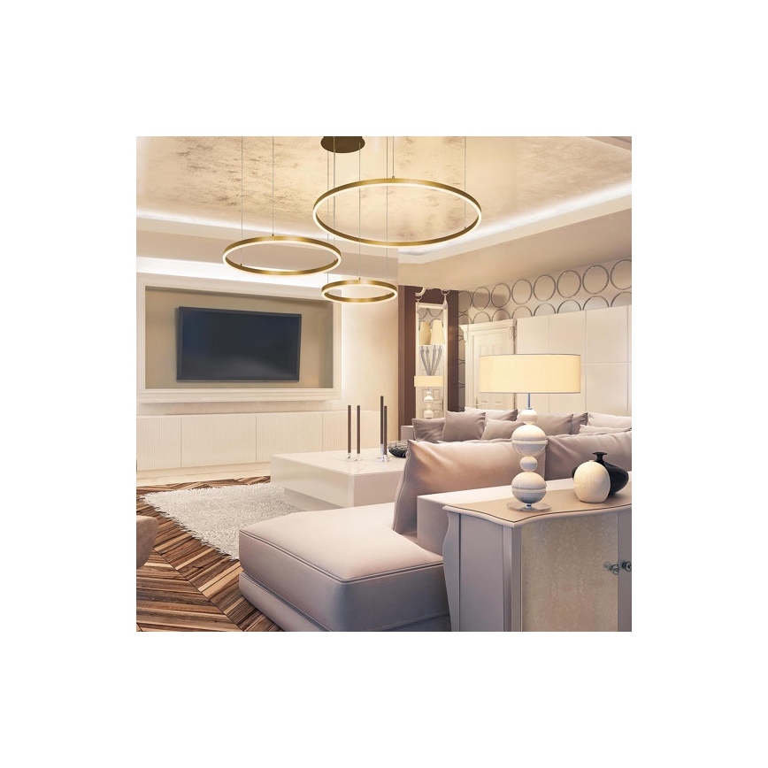 Zambelis 1956 - LED Пендел LED/136W/230V златист
