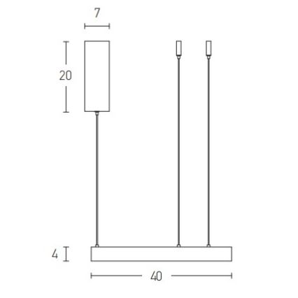 Zambelis 2005 - LED Димируем пендел LED/25W/230V златист