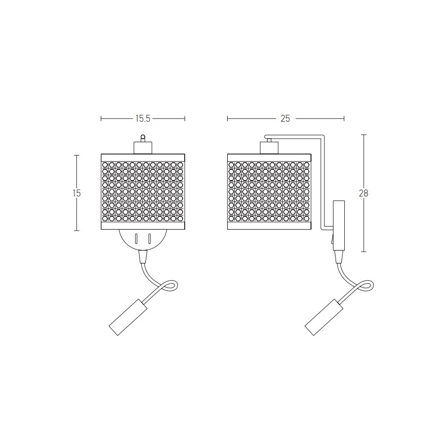 Zambelis 20355 - LED Аплик 1xE27/40W + LED/3W/230V ратан