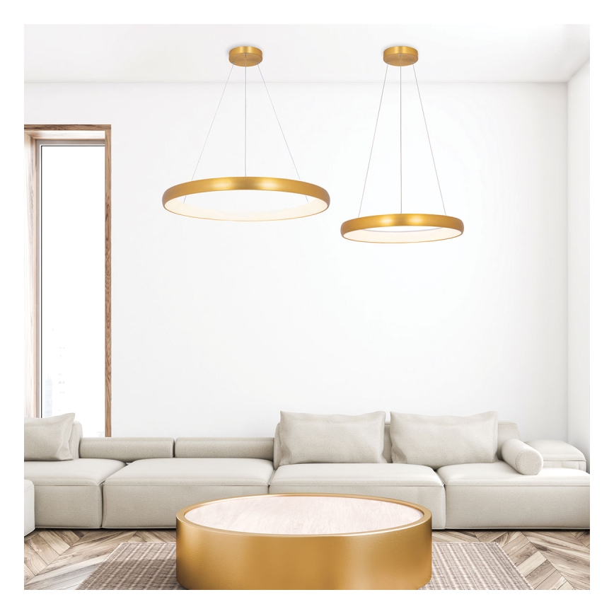 Zambelis 2054 - LED Димируем пендел LED/50W/230V Ø 60 см златист